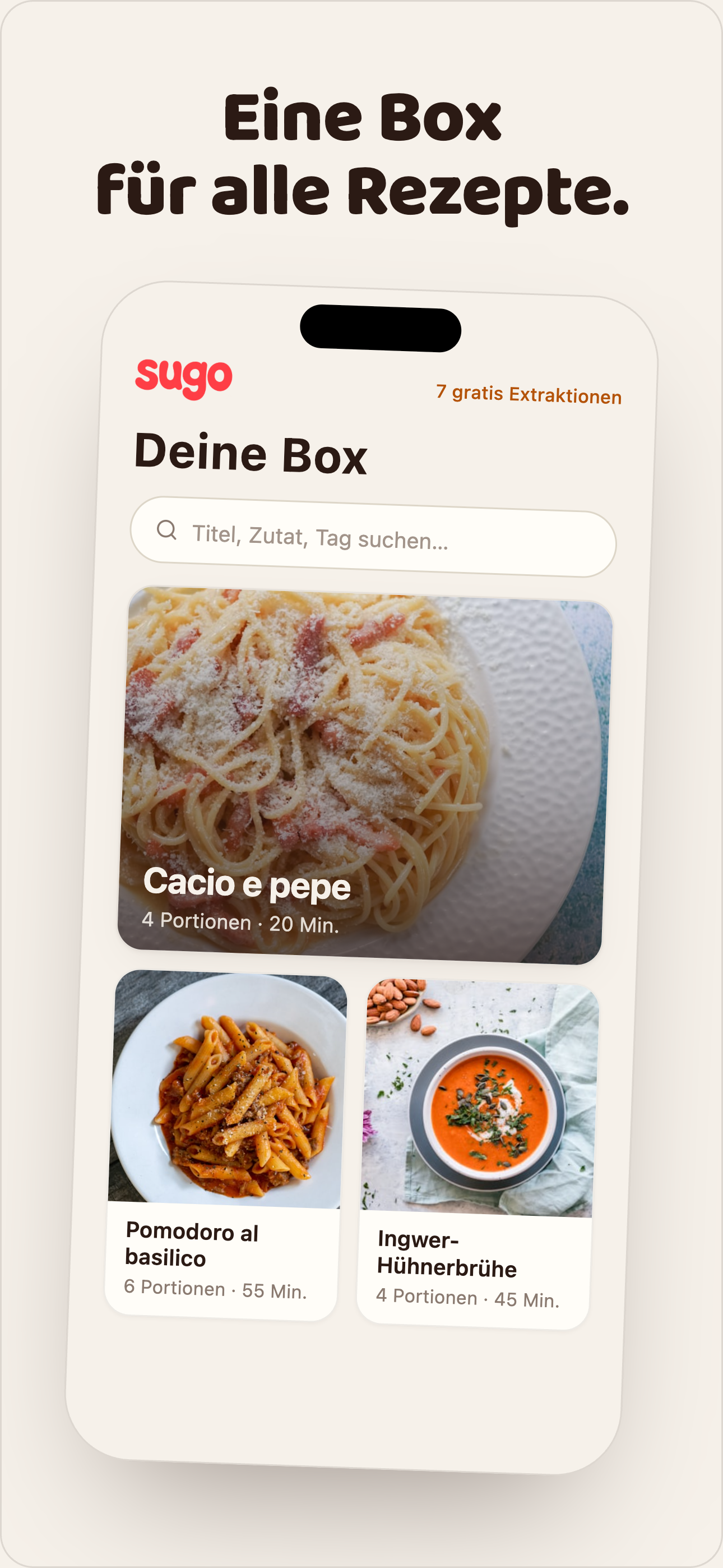 Favoriten-Chip in der Box